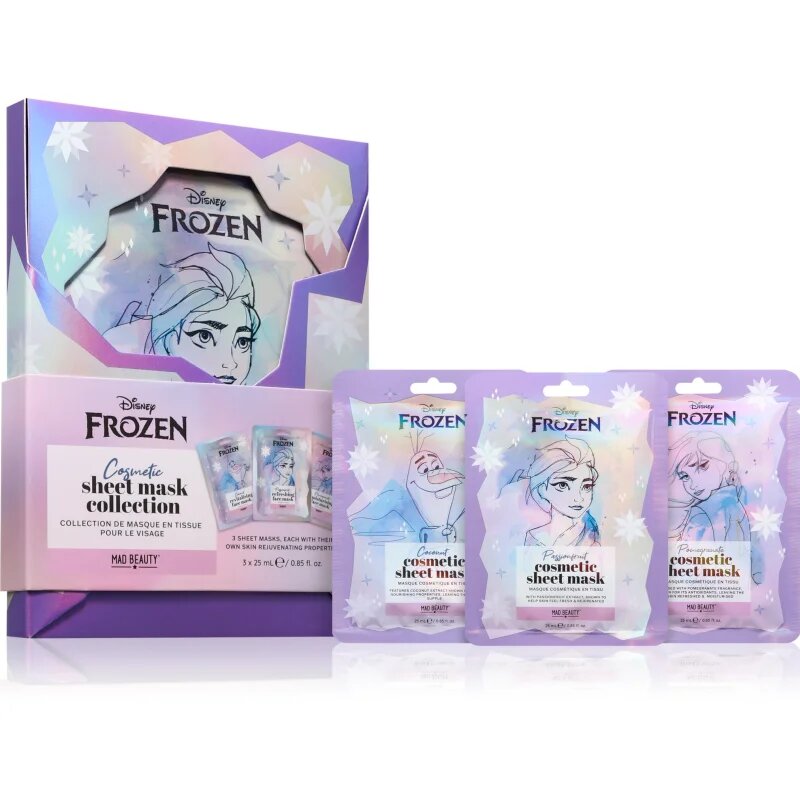 Mad Beauty Frozen sada plátýnkových masek