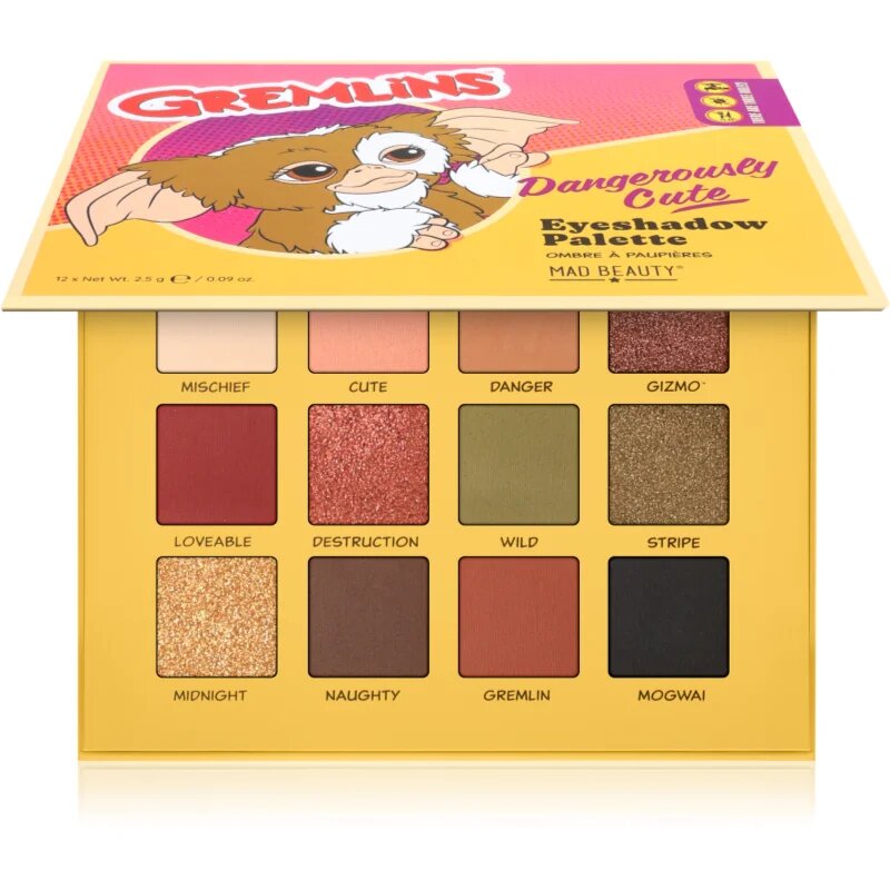 Mad Beauty Gremlins paletka očních stínů 12x2.5 g