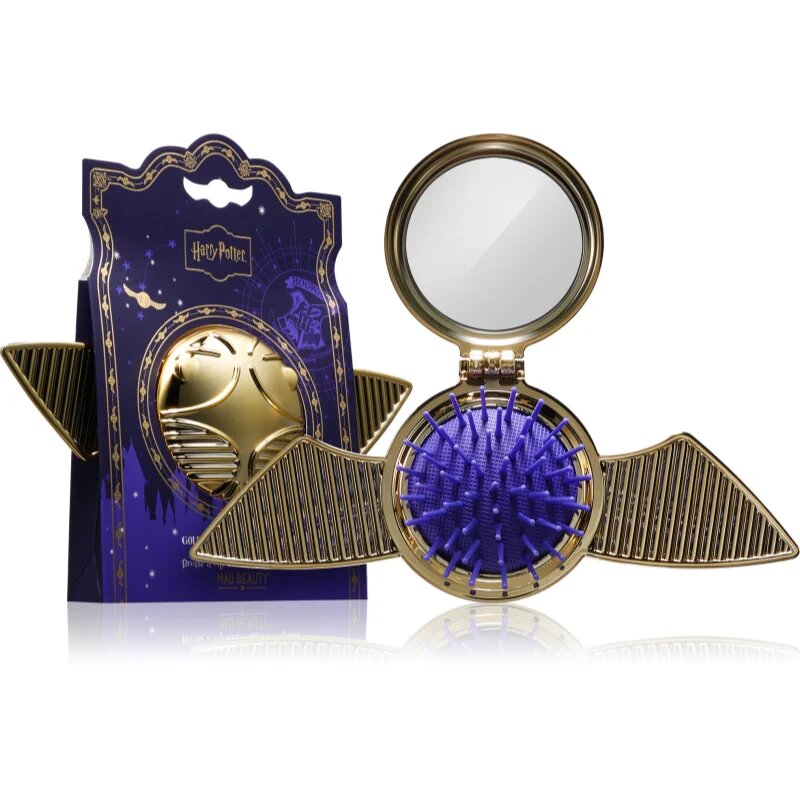 Mad Beauty Harry Potter Snitch kartáč na vlasy se zrcátkem 1 ks