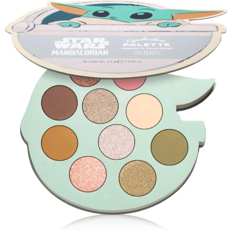 Mad Beauty Star Wars Grogu paletka očních stínů 10x2.5 g