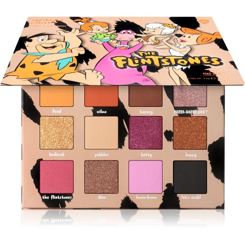 Mad Beauty The Flinstones paletka očních stínů 12x2.5 g
