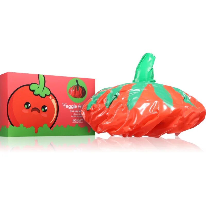Mad Beauty Veggie Friends Tomato čepice do sprchy 1 ks