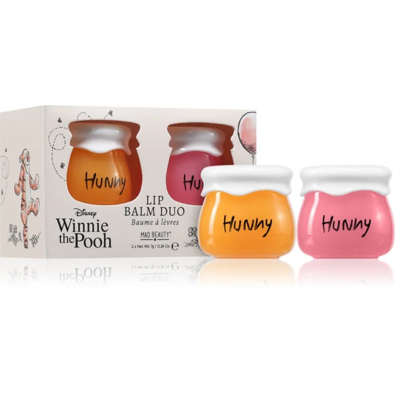 Mad Beauty Winnie The Pooh balzám na rty duo 2x7 g