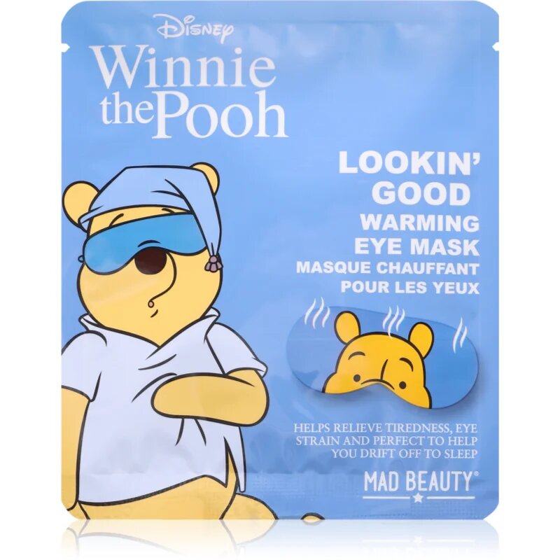 Mad Beauty Winnie The Pooh maska na oči s hřejivým účinkem 1 ks