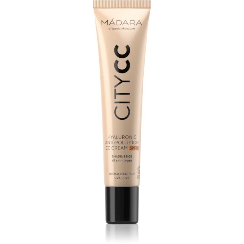 Mádara MÁDARA City CC CC krém pro jednotný tón pleti SPF 15 odstín Beige 40 ml