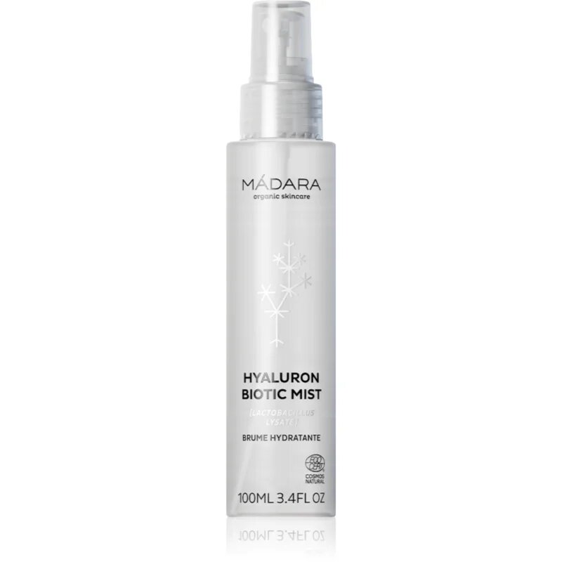 Mádara MÁDARA Hyaluron Biotic Mist pleťová emulze s kyselinou hyaluronovou 100 ml