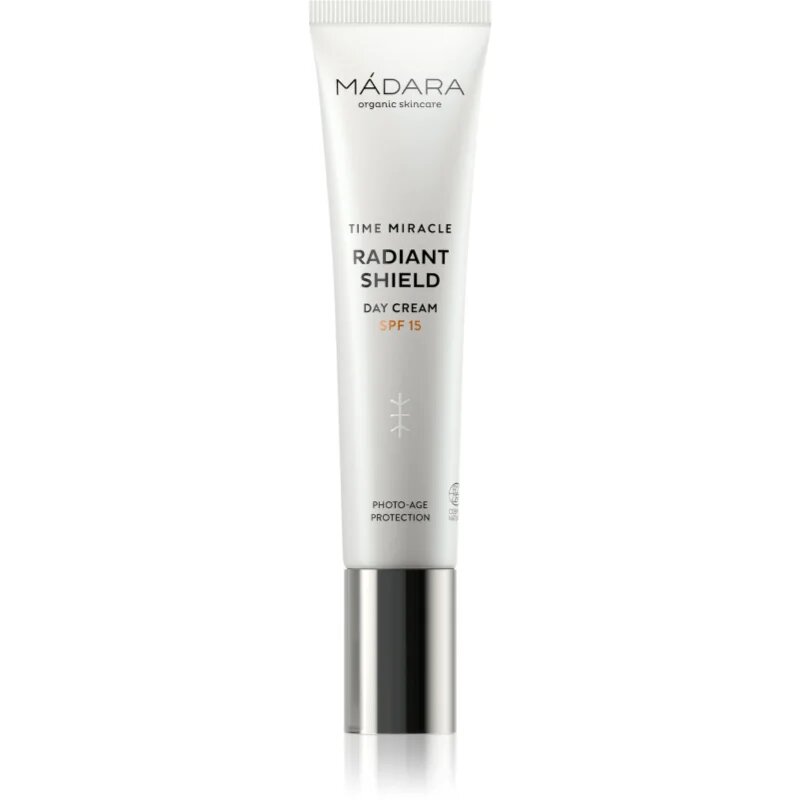 Mádara MÁDARA Time Miracle Radiant Shield rozjasňující ochranný krém SPF 15 40 ml