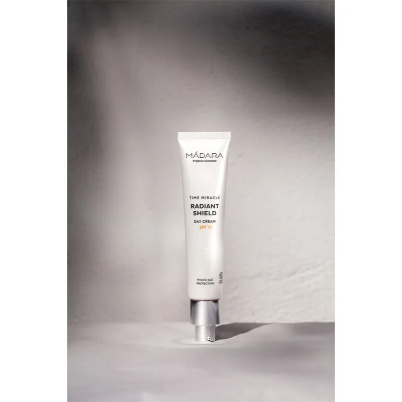 Mádara MÁDARA Time Miracle Radiant Shield rozjasňující ochranný krém SPF 15 40 ml