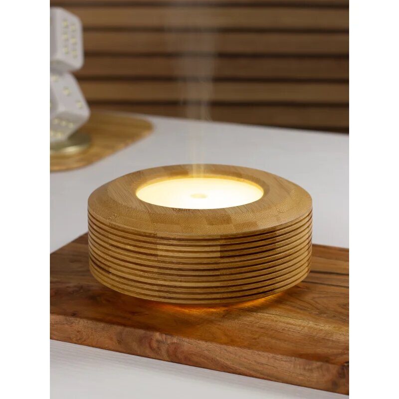 MADE BY ZEN Raya ultrazvukový aroma difuzér a zvlhčovač vzduchu z bambusu 1 ks