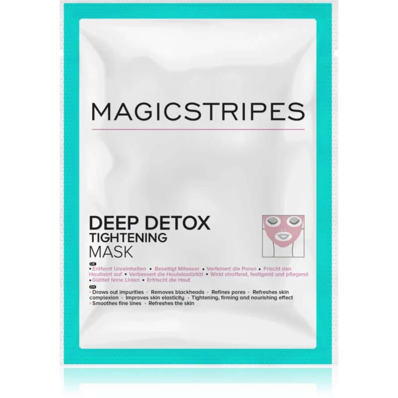 MAGICSTRIPES Deep Detox detoxikační maska se zpevňujícím účinkem 1 ks