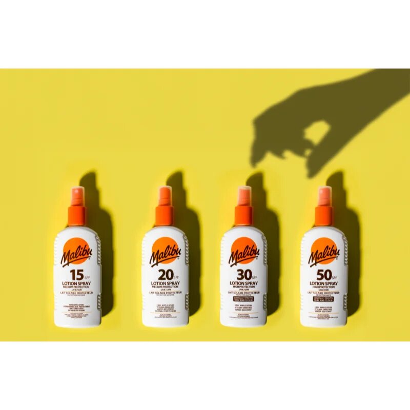 Malibu Lotion Spray High Protection sprej na opalování SPF 30 200 ml