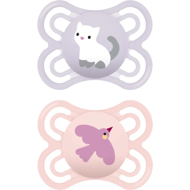MAM Perfect 0+m dbl box dudlík Pink/ Purple 2 ks