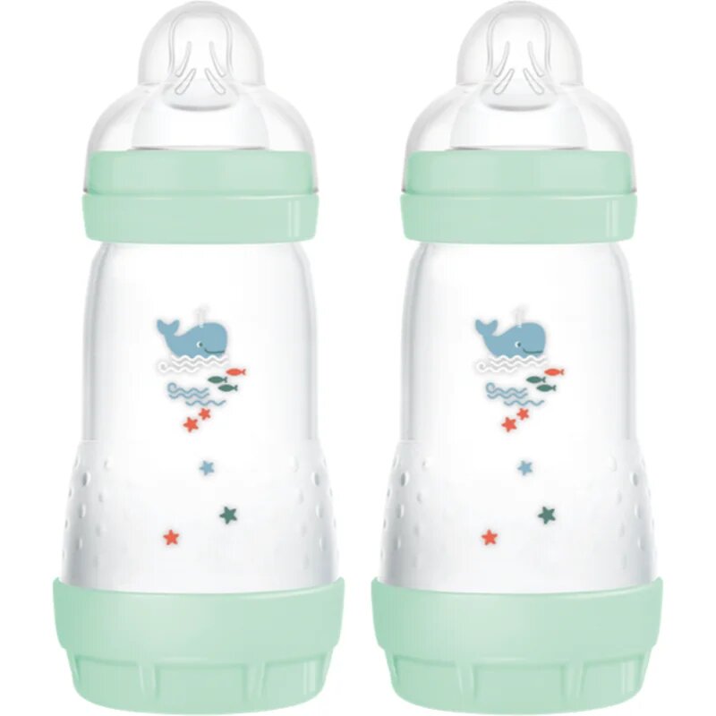 MAM Perfect Star Anti-colic Bottle antikoliková láhev 2m+ Mint 2x260 ml