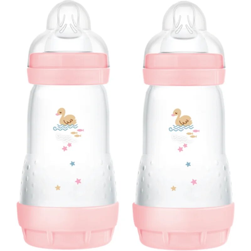 MAM Perfect Star Anti-colic Bottle antikoliková láhev 2m+ Pink 2x260 ml