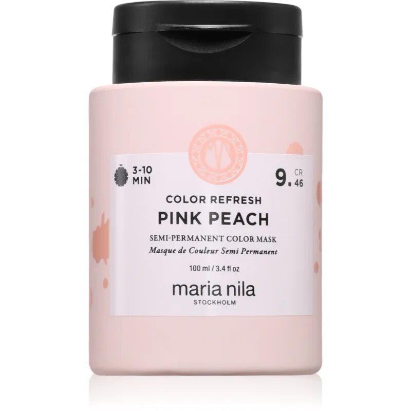 Maria Nila Colour Refresh jemná vyživující maska bez permanentních barevných pigmentů odstín Pink Peach 9.46 100 ml
