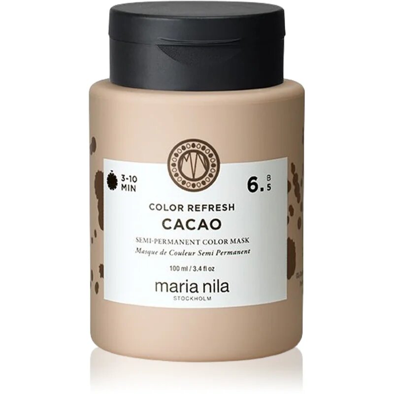 Maria Nila Colour Refresh Mask jemná vyživující maska bez permanentních barevných pigmentů odstín Cacao 6.5 100ml 100 ml