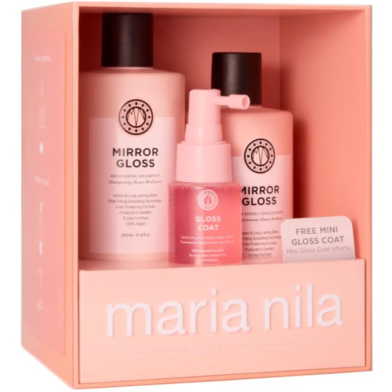 Maria Nila Mirror Gloss Holiday Box dárková sada pro lesk a hebkost vlasů