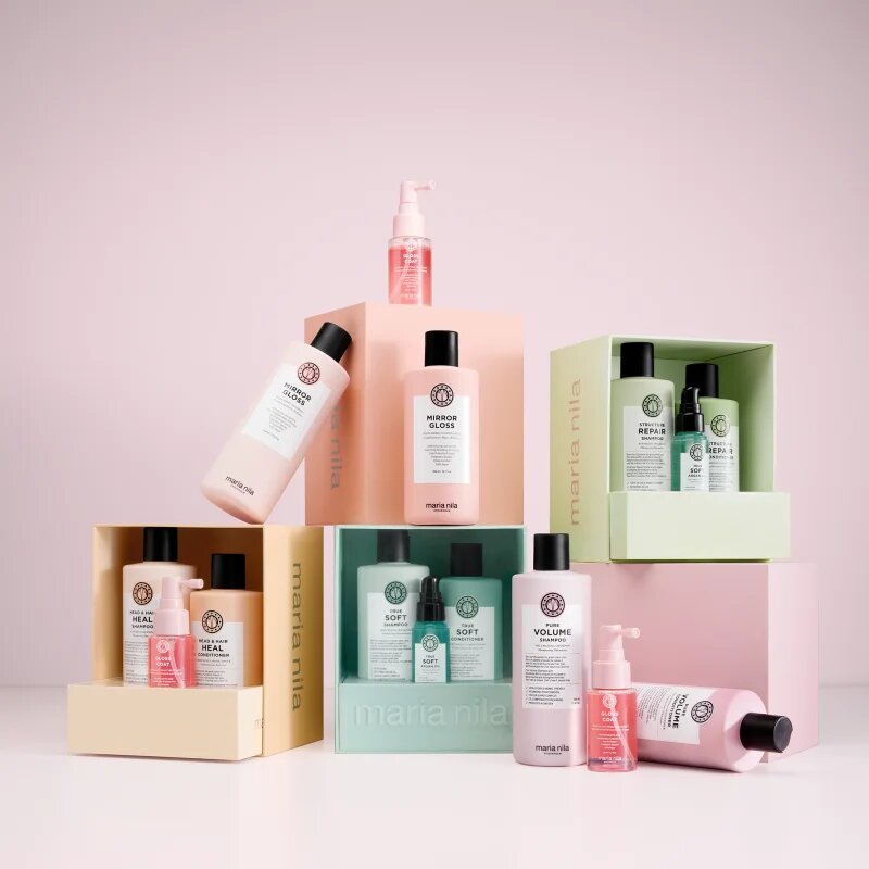 Maria Nila Mirror Gloss Holiday Box dárková sada pro lesk a hebkost vlasů