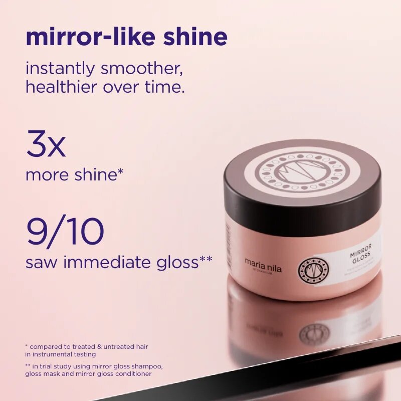 Maria Nila Mirror Gloss Mask hloubkově vyživující maska pro lesk a hebkost vlasů 250 ml