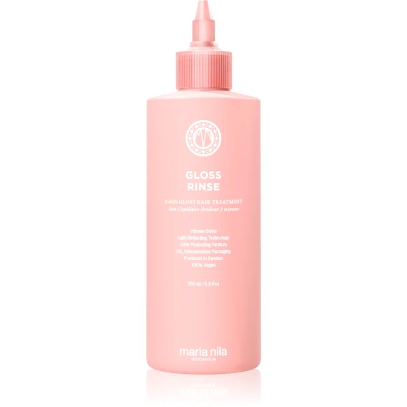 Maria Nila Mirror Gloss Rinse hydratační péče pro lesk a hebkost vlasů 200 ml