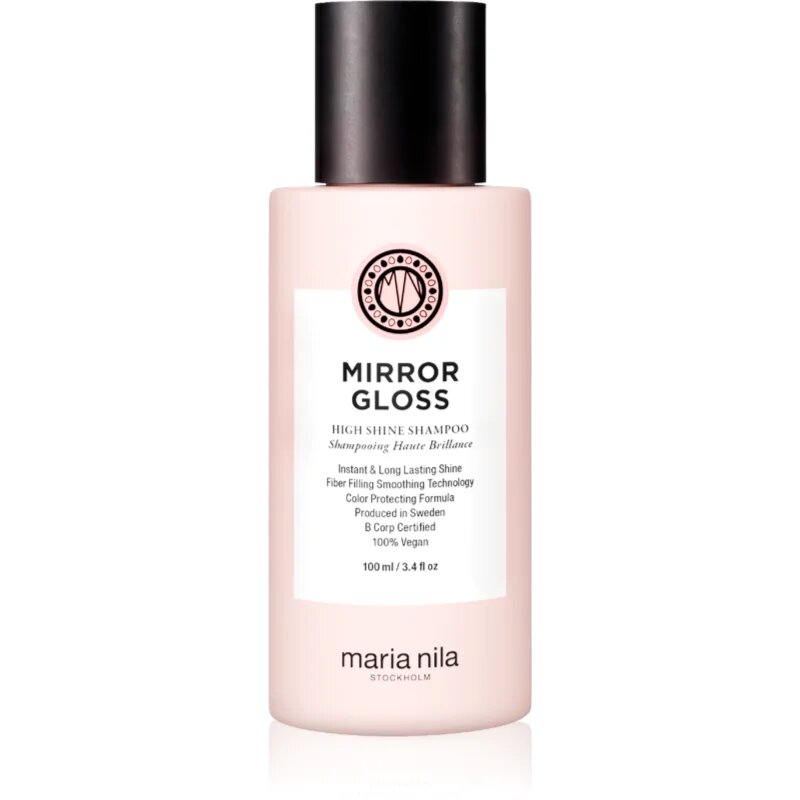 Maria Nila Mirror Gloss Shampoo vyživující šampon pro lesk a hebkost vlasů 100 ml