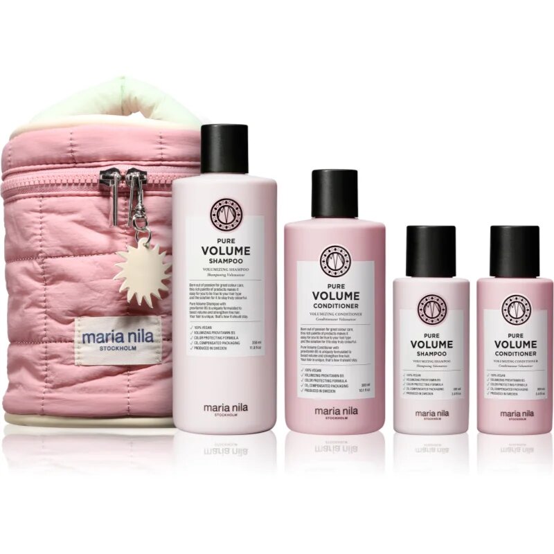 Maria Nila Pure Volume Beauty Bag dárková sada pro objem vlasů 4 ks