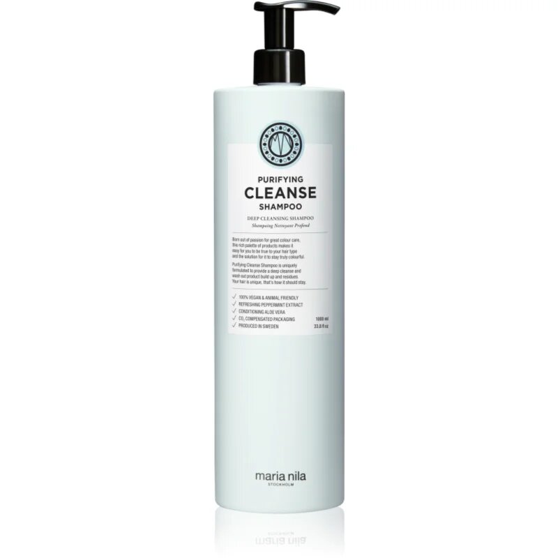 Maria Nila Purifying Cleanse hloubkově čisticí šampon pro všechny typy vlasů 1000 ml