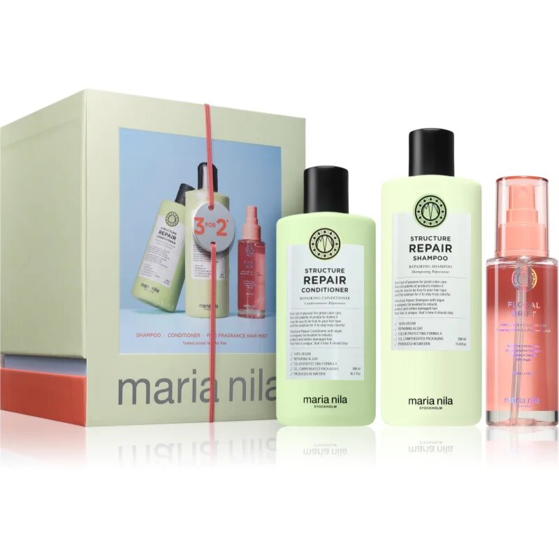 Maria Nila Structure Repair Holiday Box dárková sada pro suché a poškozené vlasy