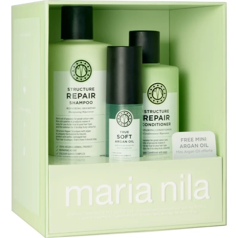 Maria Nila Structure Repair Holiday Box dárková sada pro suché a poškozené vlasy