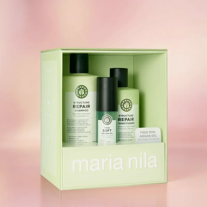 Maria Nila Structure Repair Holiday Box dárková sada pro suché a poškozené vlasy