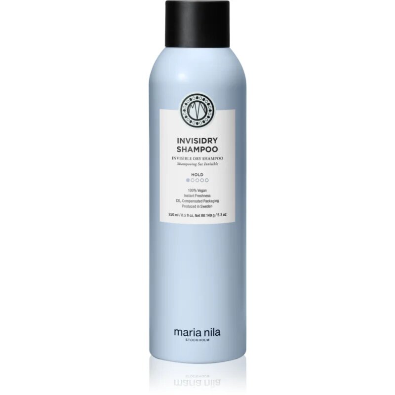 Maria Nila Style & Finish suchý šampon pro mastné tmavé vlasy Invisidry Shampoo 250 ml