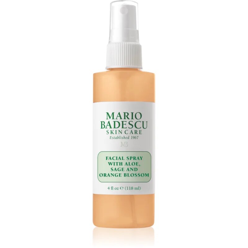 Mario Badescu Facial Spray with Aloe Sage and Orange Blossom energizující hydratační pleťová mlha 118 ml