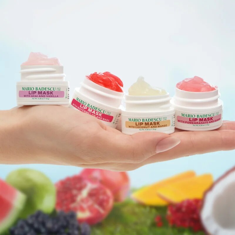 Mario Badescu Lip Mask Collection hydratační maska na rty dárková sada 4x8 ml
