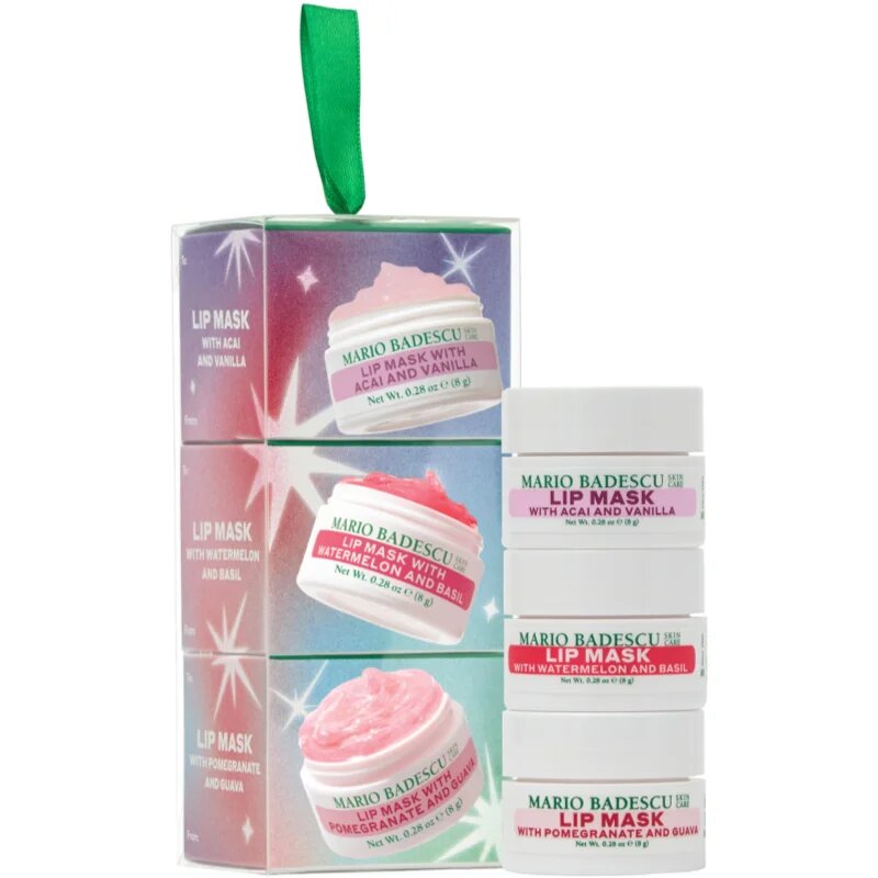 Mario Badescu Mini Lip Mask Ornament dárková sada na rty