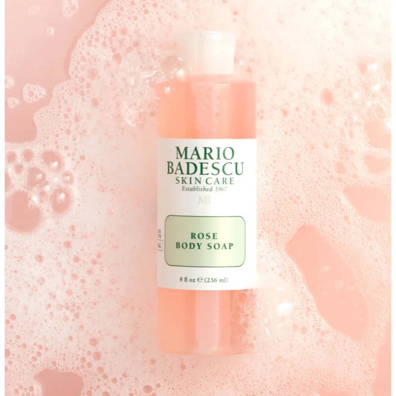 Mario Badescu Rose Body Soap povzbuzující sprchový gel s růžovým olejem 236 ml