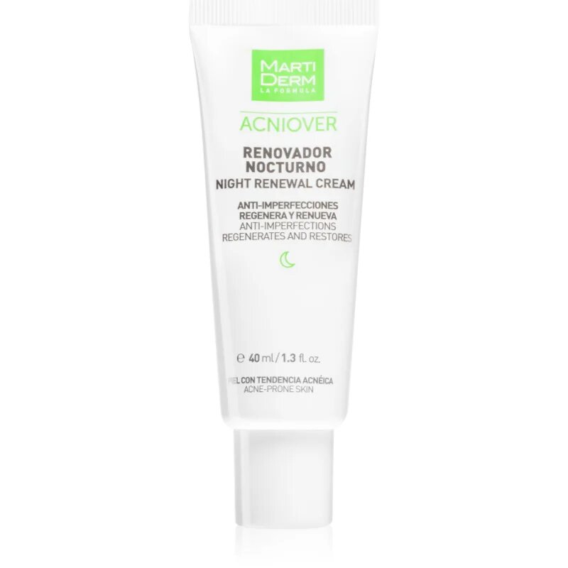Martiderm Acniover Night Reneval Cream intenzivní noční krém proti akné 40 ml