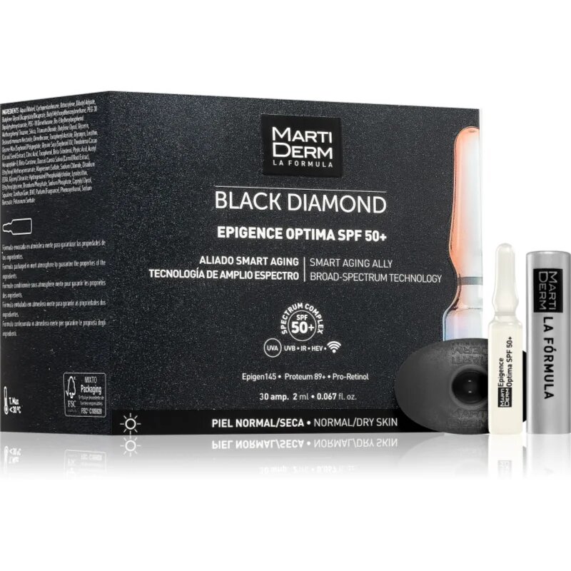 Martiderm Black Diamond Epigence Optima SPF 50+ ochranné sérum v ampulích SPF 50+ 30x2 ml