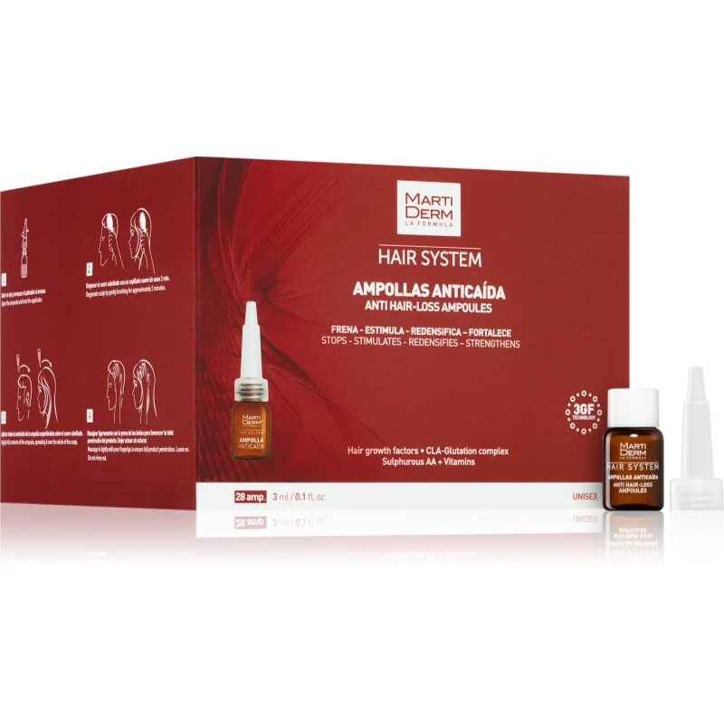 Martiderm Hair System Anti Hair-Loss Ampoules ampule proti vypadávání vlasů 28 ks