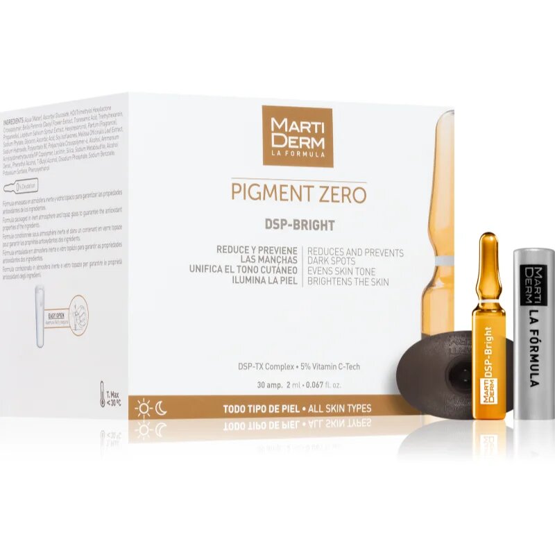Martiderm Pigment Zero DSP-BRIGHT depigmentační sérum s vitaminem C s vitamínem C 30x2 ml