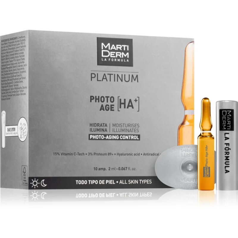 Martiderm Platinum Photo Age HA+ sérum proti stárnutí pleti v ampulích s vitamínem C 10x2 ml