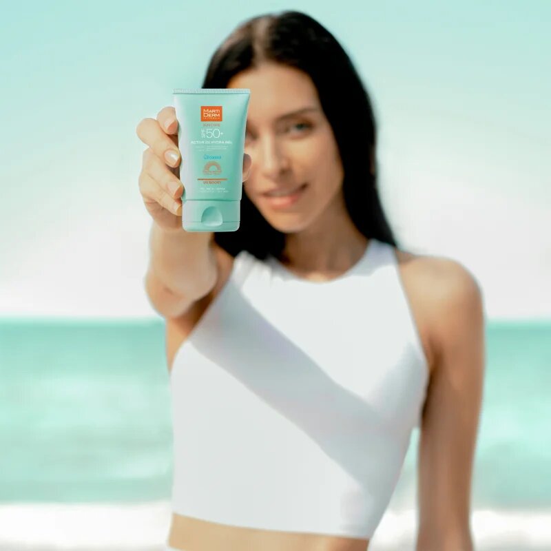 Martiderm Sun Care Active D Hydra Gel opalovací gel-krém na obličej 50 ml