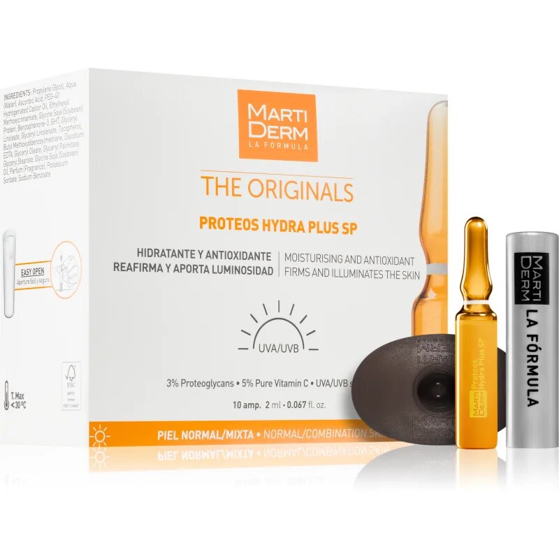 Martiderm The Originals Proteos Hydra Plus SP ampule proti stárnutí pleti s vitamínem C 10x2 ml
