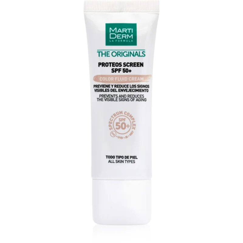 Martiderm The Originals Proteos Screen zabarvený ultralehký fluid SPF 50+ 40 ml