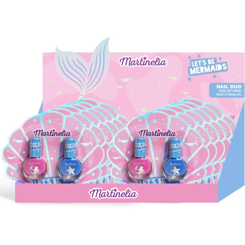 Martinelia Let´s be Mermaid Nail Duo sada laků na nehty pro děti více odstínů Pink Blue 2x4 ml