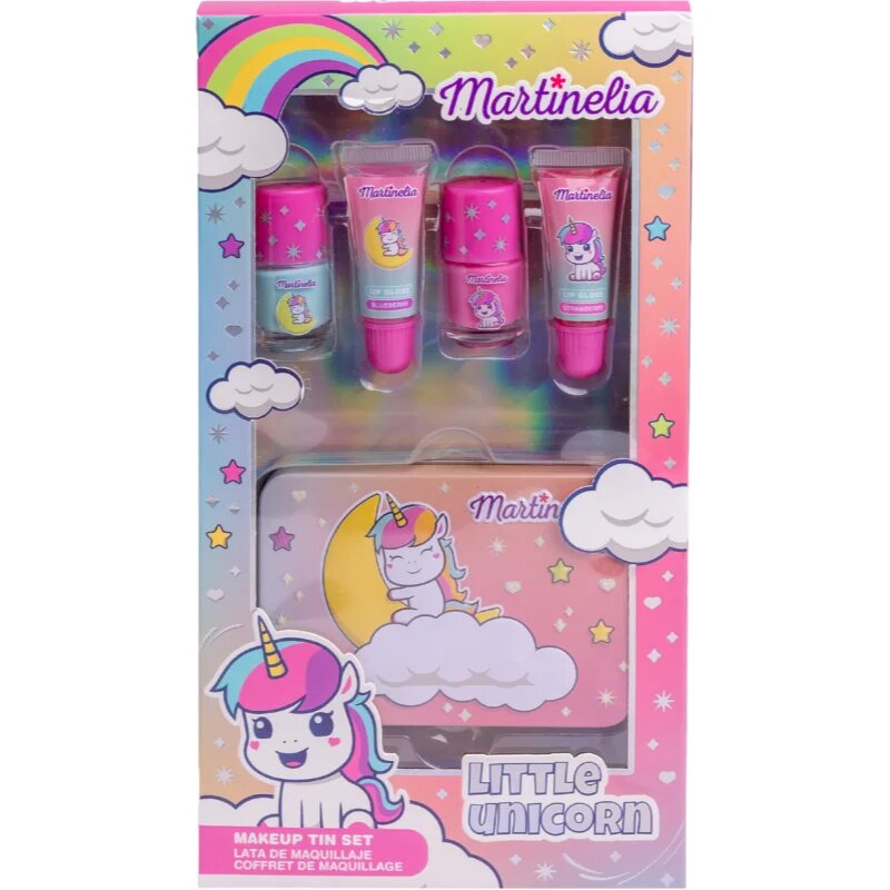 Martinelia Little Unicorn Makeup Tin Set dárková sada pro děti