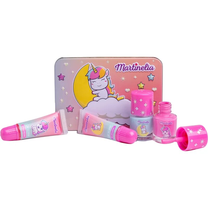 Martinelia Little Unicorn Makeup Tin Set dárková sada pro děti