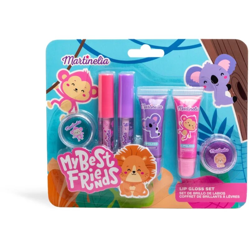 Martinelia My Best Friends Lip Gloss Set sada lesků na rty pro děti