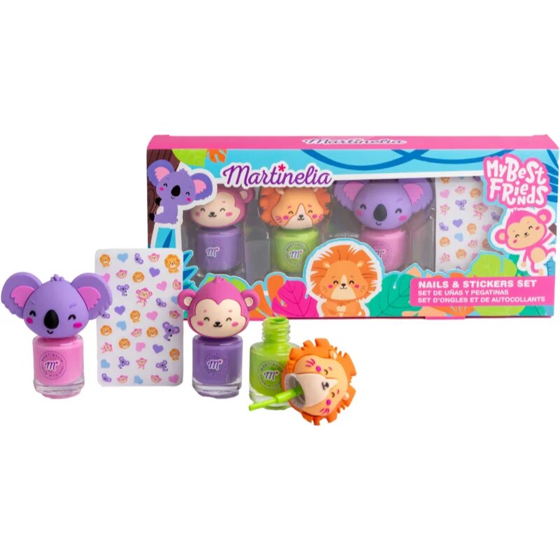 Martinelia My Best Friends Nails & Stickers Set sada pro děti