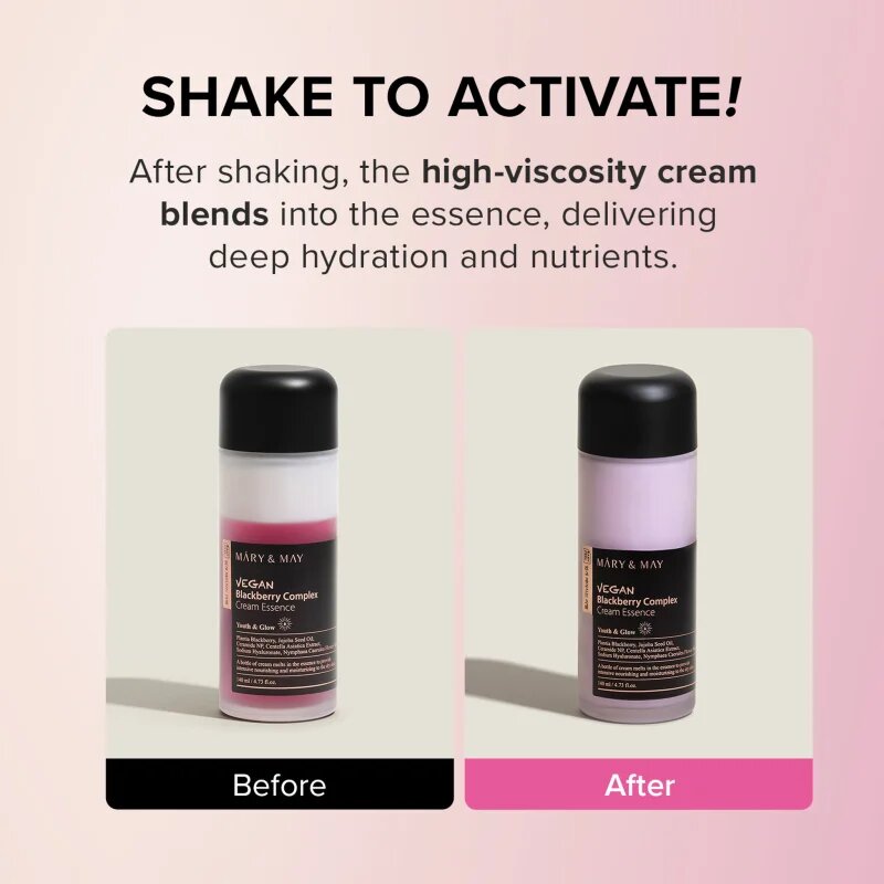 Mary&May Blackberry Complex Cream Essence koncentrovaná hydratační esence pro citlivou pleť 140 ml