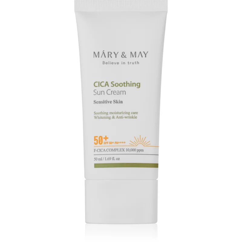Mary&May Cica Soothing zklidňující a ochranný krém SPF 50+ 50 ml